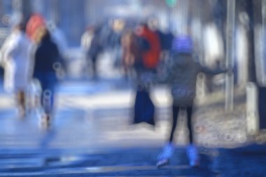 insanlar kalabalık defocusing