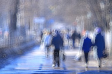insanlar kalabalık defocusing