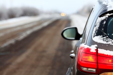 modern bir araba ayna