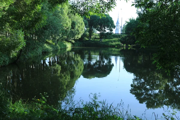 Sommar stadspark — Stockfoto