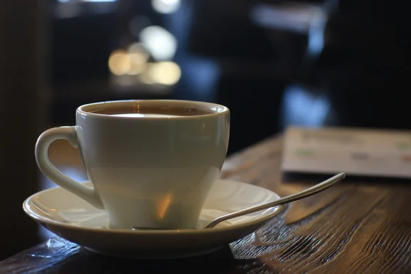 Taza de té en la cafetería —  Fotos de Stock