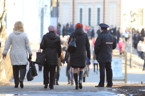 Vologda Russie Mars Des Policiers Russes Dans Les Services Police — Photo