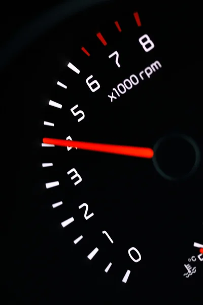 Car dashboard with tachometer — Stock Photo, Image