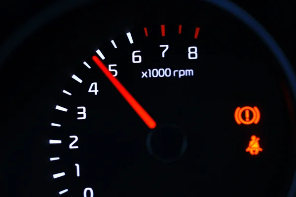 Car dashboard with tachometer — Stock Photo, Image