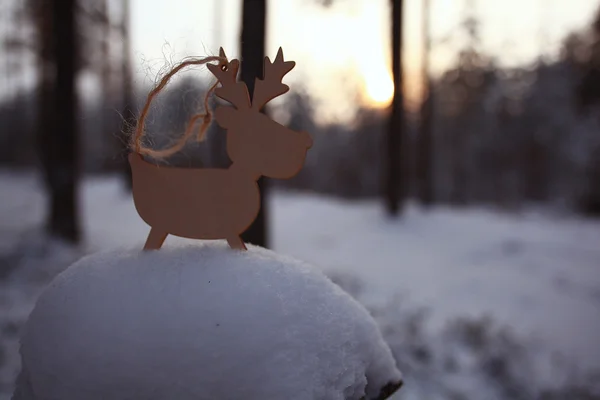 Ciervo juguete de Navidad — Foto de Stock