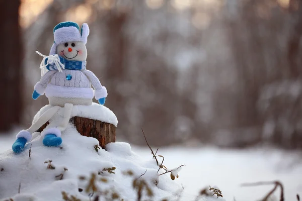 Karácsonyi játék hóember — Stock Fotó