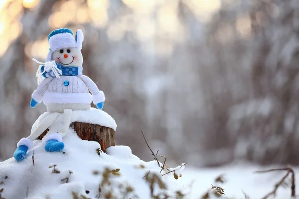 Christmas toy snowman — Stock Photo, Image