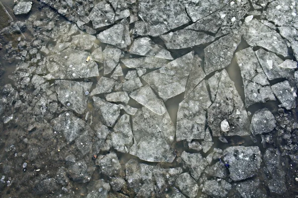 Textur von Eisrissen — Stockfoto