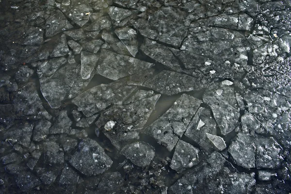 Texture of ice cracks — Stock Photo, Image