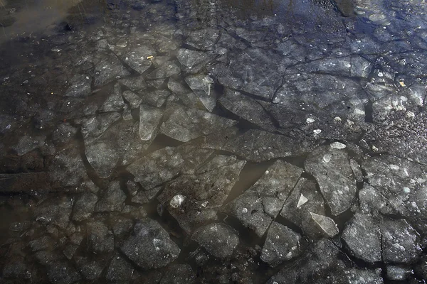 Textuur van ijs scheuren — Stockfoto
