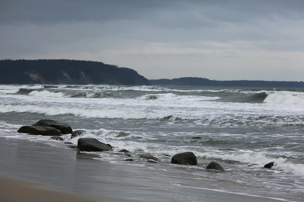 Storm op de Oceaan kust — Stockfoto