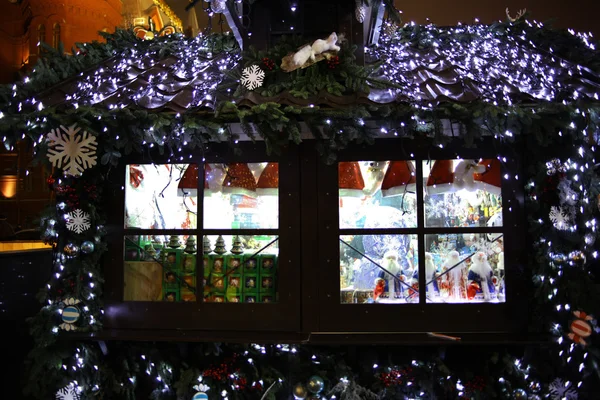 Kerstmis eerlijke stad winkel — Stockfoto