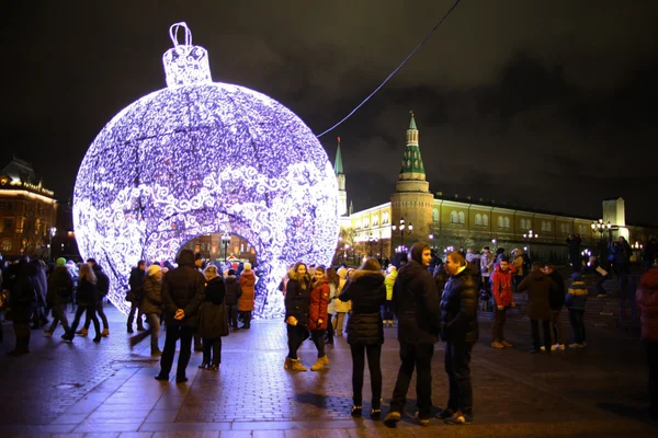 Christmas Fair evening city store — Stock Photo, Image