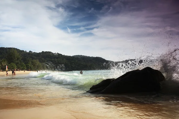 Paisagem marítima à beira do mundo Ásia — Fotografia de Stock