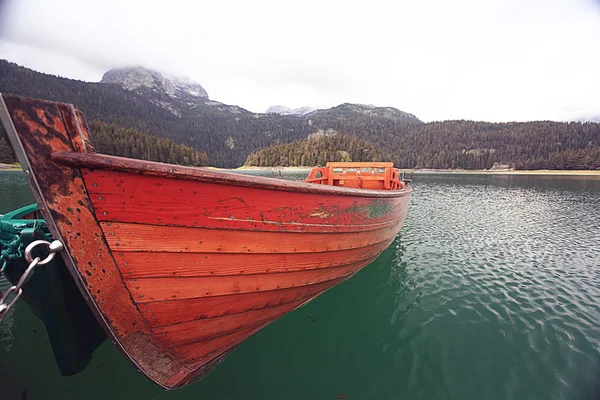 Landscape bay sea boat — Stock Photo, Image
