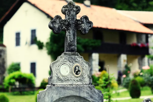 Cemitério cristão europeu — Fotografia de Stock