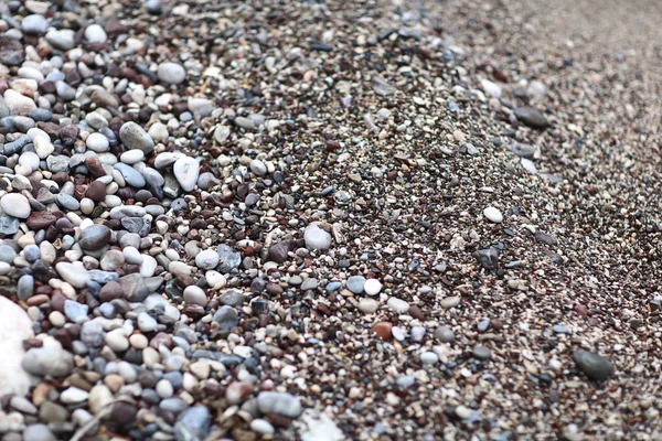 Steine auf dem Strand Textur — Stockfoto