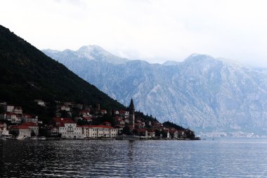 Rovinj, Hırvatistan'ın eski şehir mimarisi.