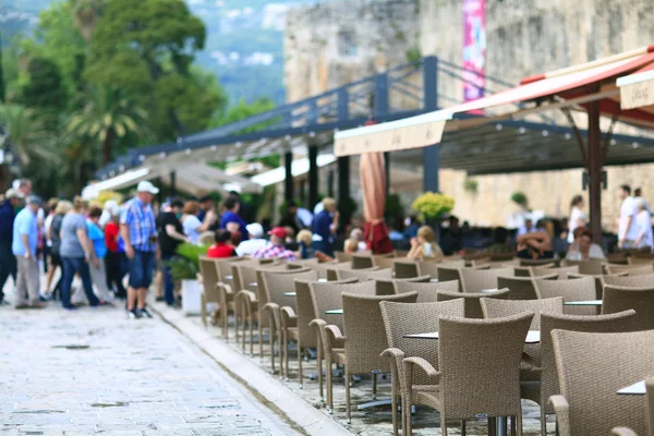 Caffè di strada europeo — Foto Stock