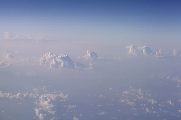 Fluffy clouds view — Stock Photo, Image