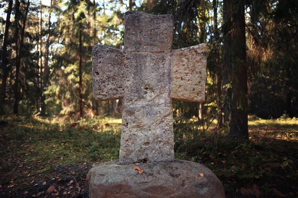 Старый христианский крест — стоковое фото
