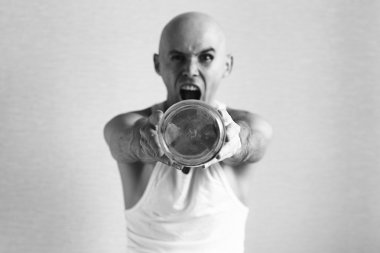 Eksantrik erkek portre