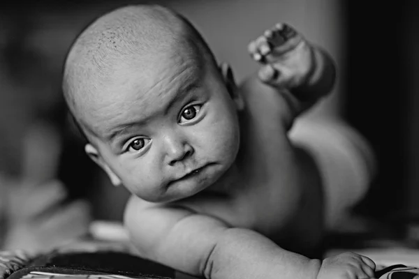 Serious stern baby — Stock Photo, Image