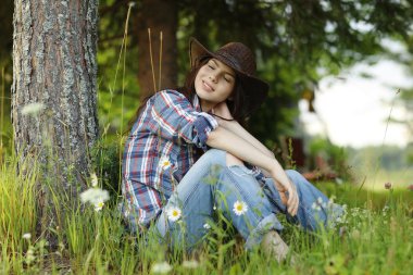 güzel kırsal mutlu esmer