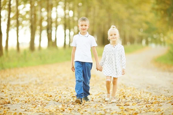 Love story children boy and girl love — Stock Photo, Image