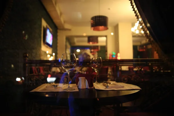 Restaurante interior borroso fondo — Foto de Stock