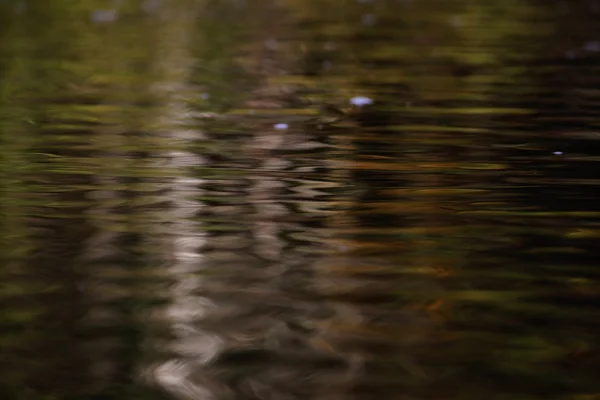 Egy sötét őszi víz a folyóba textúra — Stock Fotó
