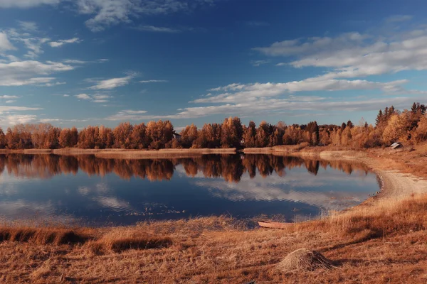 Lake Forest sonbahar manzara doğa — Stok fotoğraf