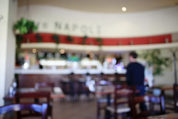 Blurred background in the Italian cafes — Stock Photo, Image