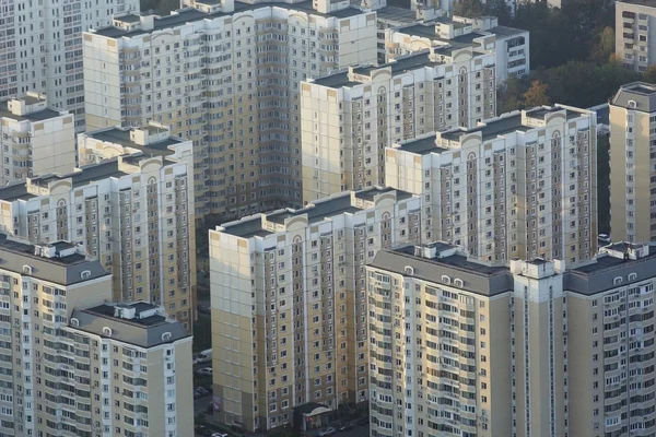 Moskou uitzicht vanaf Ostankino-toren — Stockfoto
