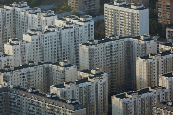 Moskva från Ostankino står hög — Stockfoto