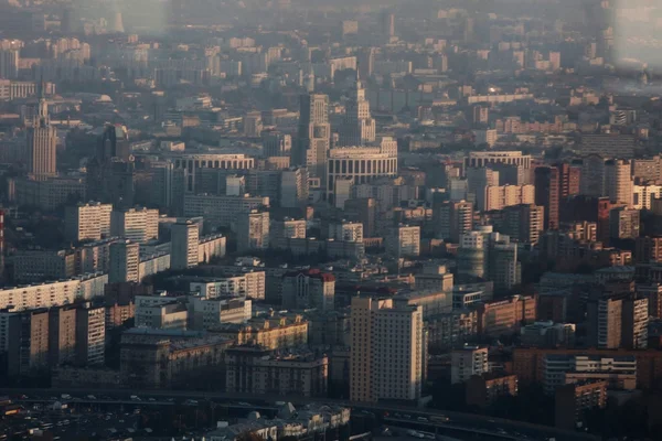 Moscú desde la torre de Ostankino — Foto de Stock