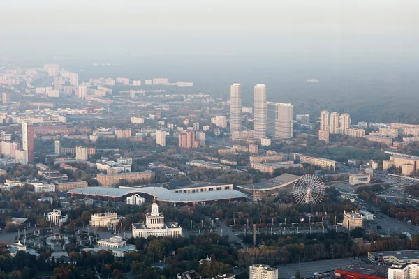 Москва від Останкінська телевежа — стокове фото