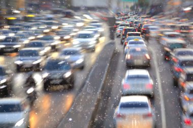 arka plan gece şehir hareket ışıkları ile