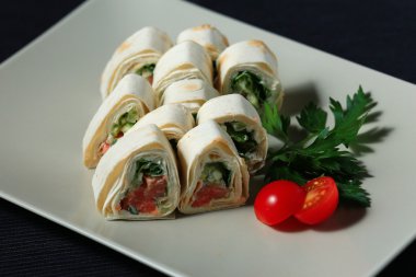 bölümü geleneksel Japon mutfağında rulo