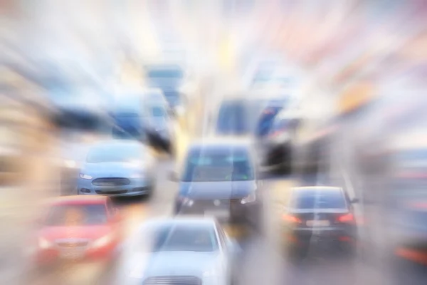 Day road city with motion blur — Stock Photo, Image