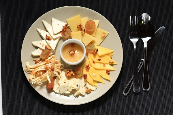 Beer snacks served in the restaurant — Stock Photo, Image