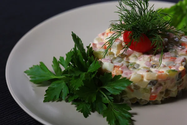 Portion served in a restaurant — Stock Photo, Image