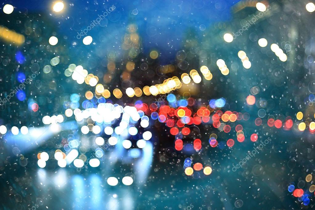 Verschwommene Nacht Stadtstraße mit Lichtern — Stockfoto © xload #87264366