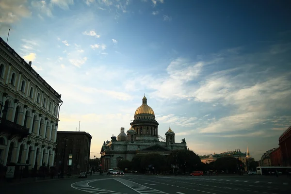 Paisagem noturna em São Petersburgo — Fotografia de Stock