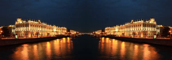 Paisagem noturna em São Petersburgo — Fotografia de Stock