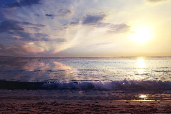 Sommerliche Meereslandschaft auf dem Sand am Ufer — Stockfoto