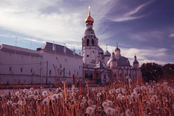 Igreja russa paisagem de verão — Fotografia de Stock