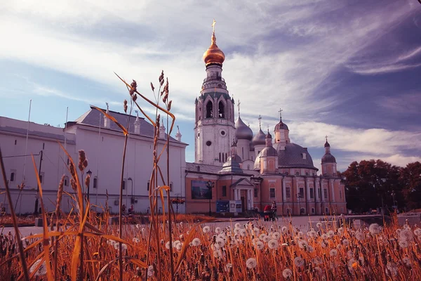 Rus kilise yaz manzara — Stok fotoğraf