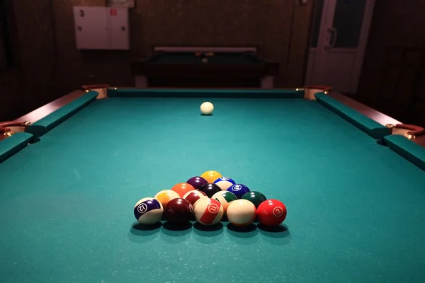 Billiard balls on the table — Stock Photo, Image