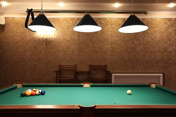 Billiard balls on the table — Stock Photo, Image